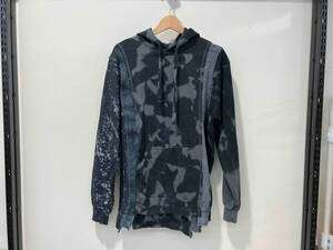 Rebuild by NEEDLES リビルドバイニードルズ 5 Cuts Hoody - B&W Mishmash パーカー フーディ M MR358 23SS 切り替え 総柄 メンズ