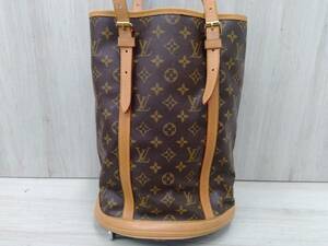 ジャンク ルイヴィトン　LOUIS VUITTON／モノグラム ／バケットGM　ショルダーバッグ　ポーチ・保存袋付