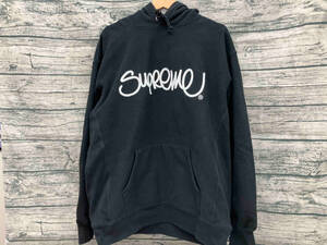 Supreme シュプリーム Raised Handstyle Hooded Sweatshirt パーカー Lサイズ ストリート ブラック