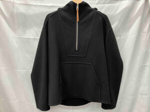 LOEWE/HOODED PULLOV NEGRO/プルオーバー/ハーフジップ/ブラック/サイズ 46 店舗受取可