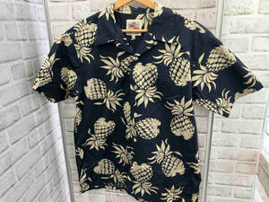 【美品】DUKE KAHANAMOKU／DK37811／アロハシャツ／コットン／パイナップル／サイズL／東洋エンタープライズ／デューク カハナモク