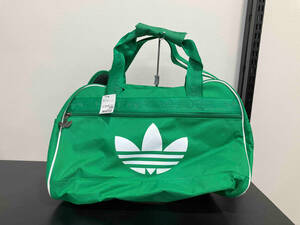 adidas アディダス ボストンバッグ ショルダーバッグ 2WAY 緑 グリーン トレフォイルマーク 金具ジッパー ポリエステル メンズ かばん