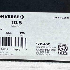 CONVERSE RUN STAR HIKE BLACK HI CUT 171545C コンバース スニーカー 27.0cm ブラック × ホワイトの画像9