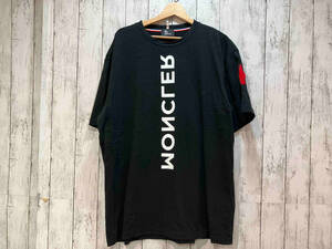 MONCLER モンクレール Black cotton logo T-shirt ブラック コットン ロゴ Tシャツ e20978001950 半袖 XXL ブラック 店舗受取可