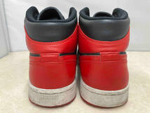 NIKE ナイキ Air Jordan 1 Mid 'Bred' 554724-074 スニーカー 27.5cm レッド×ブラック_画像4