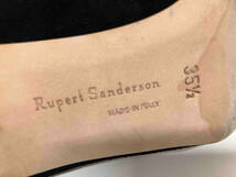 Rupert Sanderson ルパートサンダーソン ヒール キルティング 素材切替 パンプス レディース 約22.5cm ブラック イタリア製_画像6