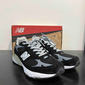 New Balance ニューバランス 993 Made in England イングランド製 MR993BK 黒 ブラック 27.5cm UK9 スエード生地 USA スニーカー メンズの画像3