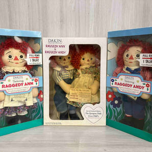 まとめ売り DAKIN Raggedy Ann&Andy ラガディ アン&アンディ ドール 人形 ぬいぐるみの画像1