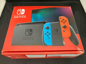 現状品 初期化済 箱傷み 付属品欠品 ニンテンドースイッチ NintendoSwitch Joy-Con(L)ネオンブルー/(R)ネオンレッド(バッテリー拡張モデル)