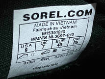 SOREL ソレル LENNOX CHELSEA STUD NL3697-010 ショートブーツ サイドゴアブーツ レディース 26.0cm ブラック_画像6