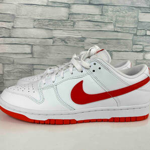 【タグ付き】NIKE ナイキ DUNK LOW RETRO ダンクローレトロ DV0831-103 スニーカー ホワイト x オレンジ 26.5cm 店舗受取可の画像2