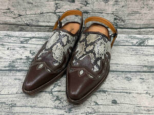 TRAKAR'S Tracker z сандалии туфли-лодочки шлепанцы 27.5cm Brown . рисунок змея рисунок 
