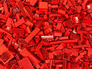 LEGO 色分けブロック バラ 【赤/レッド】3kg以上 大量 まとめ売り パーツ プレート 基本ブロック 特殊ブロック 部品取り