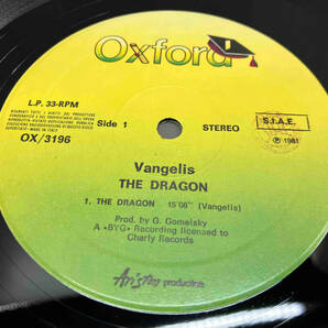 【LP盤Rock】VANGELIS /THE DRAGON （OX3196）ヴァンゲリスの画像4