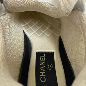 CHANEL／シャネル／ココマーク／ローカットスニーカー／ホワイト、ブラック／サイズ37（日本サイズ約23.5cm） 店舗受取可の画像6