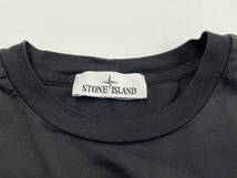 STONE ISLAND /半袖Tシャツ/ストーンアイランド/ブラック/クルーネック/無地/XL/夏_画像3