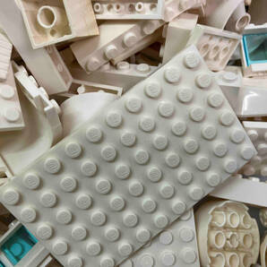 LEGO 色分けブロック バラ 【白/ホワイト】3Kg以上 大量 まとめ売り パーツ プレート 基本ブロック 特殊ブロック 部品取りの画像9
