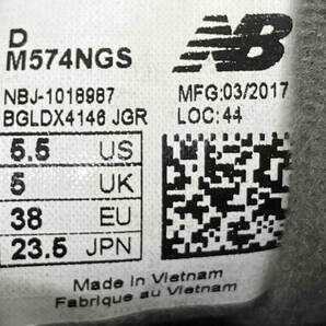 new balanceニューバランス M574NGS サイズ23.5cm グレー ローカットスニーカー レディースの画像7