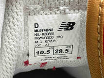 New Balance ニューバランス スニーカー ML574BN2 サイズ28.5cm レッド 赤_画像7