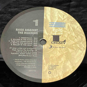 【LP盤】 RAGE AGAINST THE MACHINE/レイジ・アゲインスト・ザ・マシーン EU盤 88675111751の画像6