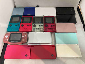 ジャンク まとめ売り16台 アドバンスSP２台Newニンテンドー3DSLL１台Ｎewニンテンドー3DS１台GBA１台NDS１台N 3DS１台NDSi2台