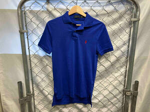 RALPH LAUREN ラルフローレン 刺繍加工 半袖ポロシャツ ブルー XSサイズ 店舗受取可