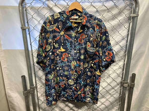 BURMA BIBAS Silk aloha shirts アロハシャツ シルク100% 総柄半袖シャツ 店舗受取可