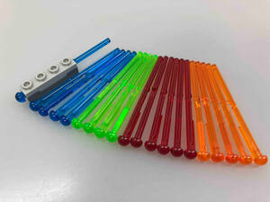 LEGO スプリングシューター 弓矢 アロー 棒 カラフル 20本セット ※クリアレッド クリアブルー 青 クリアグリーン 緑