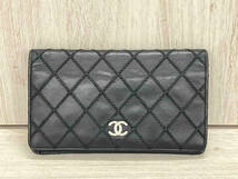 CHANEL マトラッセ 1914＊＊＊＊ ファンシーCC BIG STITCH ビックステッチ 二つ折り シャネル 財布 長財布 ギャランティカード有_画像1