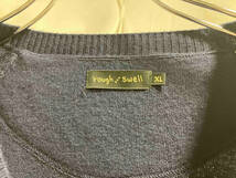 ROUGH & SWELL smile tee up knit sweater スマイル ティーアップ ニット セーター ネイビー SIZE XL ラフ アンド スウェル_画像4