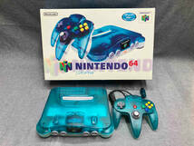 ジャンク 【動作未確認】NINTENDO64 ニンテンドウ64 クリアブルー 本体(▲ゆ22-06-02)_画像1