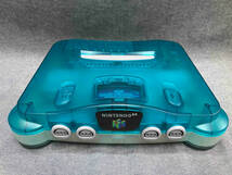 ジャンク 【動作未確認】NINTENDO64 ニンテンドウ64 クリアブルー 本体(▲ゆ22-06-02)_画像2