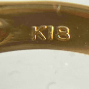 K18ゴールド サイズ約8.5号 総重量約3.0g リング 指輪 猫モチーフの画像7