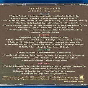 STEVIE WONDER AT THE CLOSE OF A CENTURY /スティーヴィー・ワンダー/CD4枚組ボックスの画像4