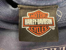 HARLEY DAVIDSON ハーレーダビッドソン 背面プリント コットン ネイビー 半袖Tシャツ 色褪せ有り コットン L_画像6