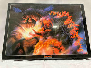 ジャンク BURNING GODZILLA VS DESTOROYAH バーニングゴジラ　バーサス　デストロイア　光るパズル　パズル　1000PCS