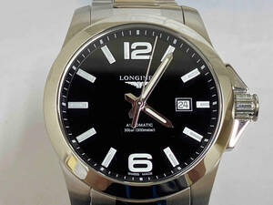 LONGINES| Longines | Conquest |L3.778.4586|55179580| самозаводящиеся часы наручные часы | циферблат чёрный | прекрасный товар магазин квитанция возможно 