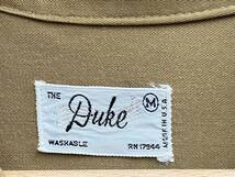 THE DUKE / ザデューク / 40s～50s USA製 / レーヨンギャバ / 古着 / 長袖シャツ / Mサイズ / ブラウン / ホワイト_画像2