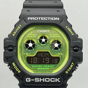 【即決】CASIO カシオ G-SHOCK Gショック DW-5900TS-1JF ブラック ブルーグリーン アナログ デジタル ストップウォッチ 腕時計 箱付きの画像1