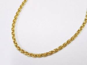 [ cleaning settled ]K18 750 stamp Gold bracele gross weight approximately 4.9g approximately 18cm design chain 