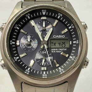 【1円スタート】CASIO カシオ ウェーブセプター WVQ-500TDJ ソーラー 腕時計(ゆ25-04-07)の画像1