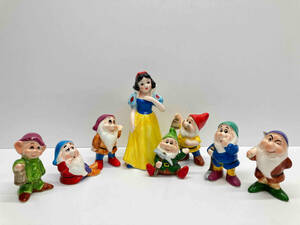現状品 Disney ディズニー 白雪姫 ７人の小人 陶器 人形 置物 8点 セット