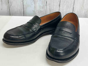 Jalan Sriwijaya / Loafer /ja Ran abrasion waya/ slip-on shoes / dress shoes / business shoes / black / leather / size 6.5