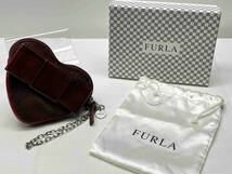 FURLA フルラ／ハート型ポーチ／ファッション小物_画像9