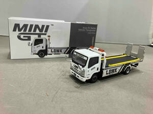 TSM model MINI GT 1/64 Isuzu Nシリーズ ELF車両積載車 LBWK ホワイト 356 右ハンドル RHD いすゞ(26-08-12)