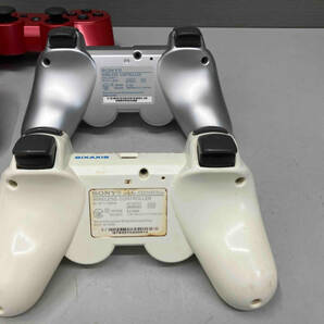 ジャンク PS3 ワイヤレスコントローラー (DUALSHOCK3) 5個セット スカーレット・レッド ブラック サテン・シルバー ホワイトの画像5