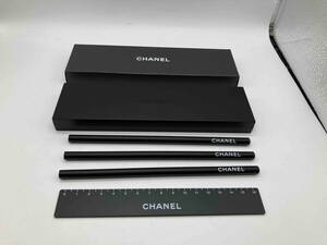 未使用品 CHANEL えんぴつ×3定規セット ノベルティ シャネル