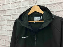 MAMMUT マムート Granite SO Hooded Jacket AF Men グラナイトソフトシェルフーデッドジャケット フーディ パーカ XL アウトドア ブラック_画像3