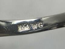 K14WG リング 12号 2.2g 幅0.2-0.4cm 爪留め_画像4