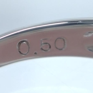 【新品仕上げ済】 Pt900 ダイヤモンド 0.5ct リング 約9号 3.4gの画像5